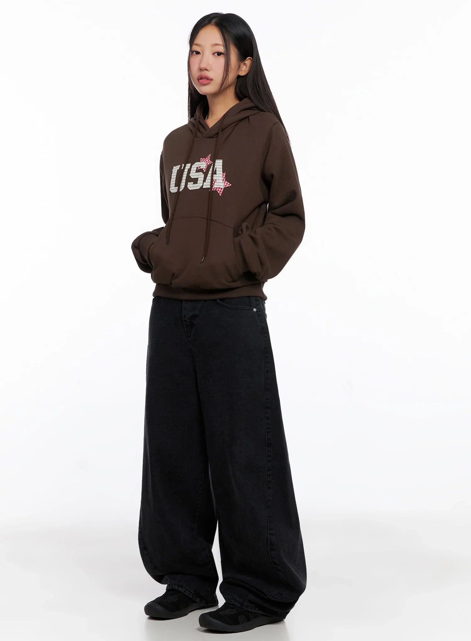 Sunwoo Embroidered Wide Leg Jeans IG528