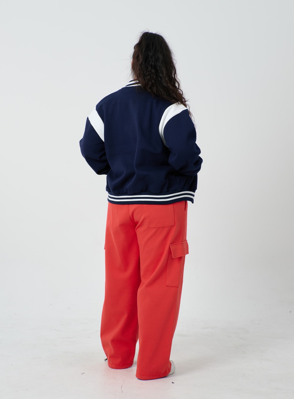 Plus Two Color Zipper Sweatshirt ID27