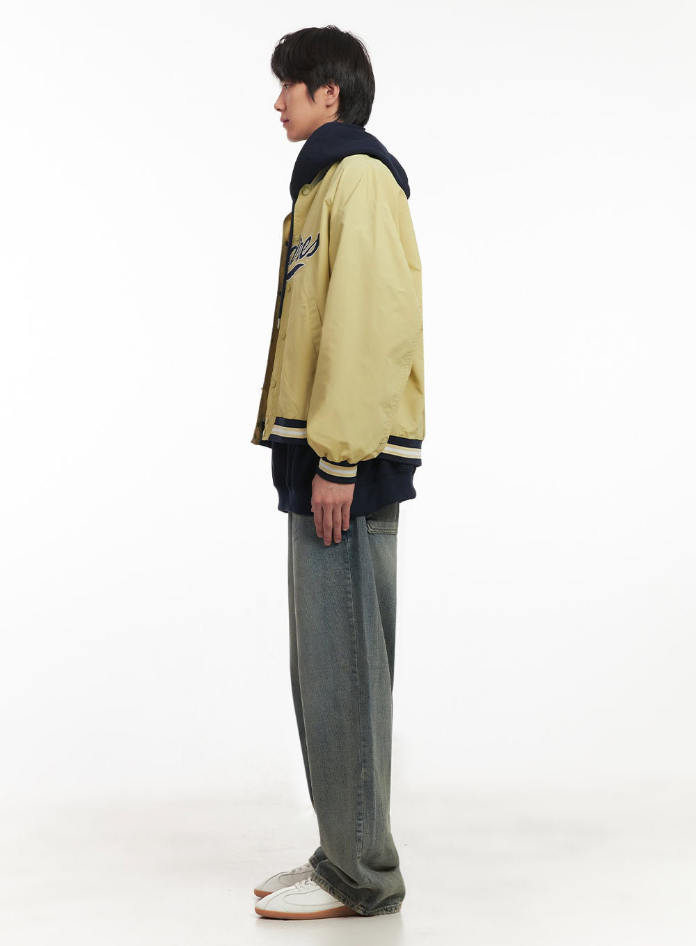 Men's Embroidered Windbreaker Varsity Jacket IA511