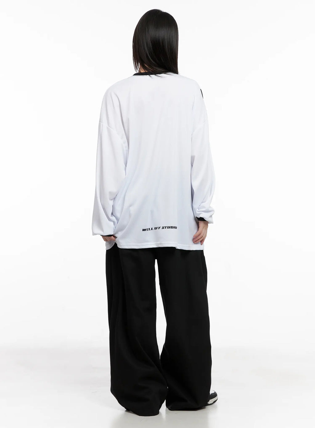 Oversized Graphic Long Sleeve Jersey CG518