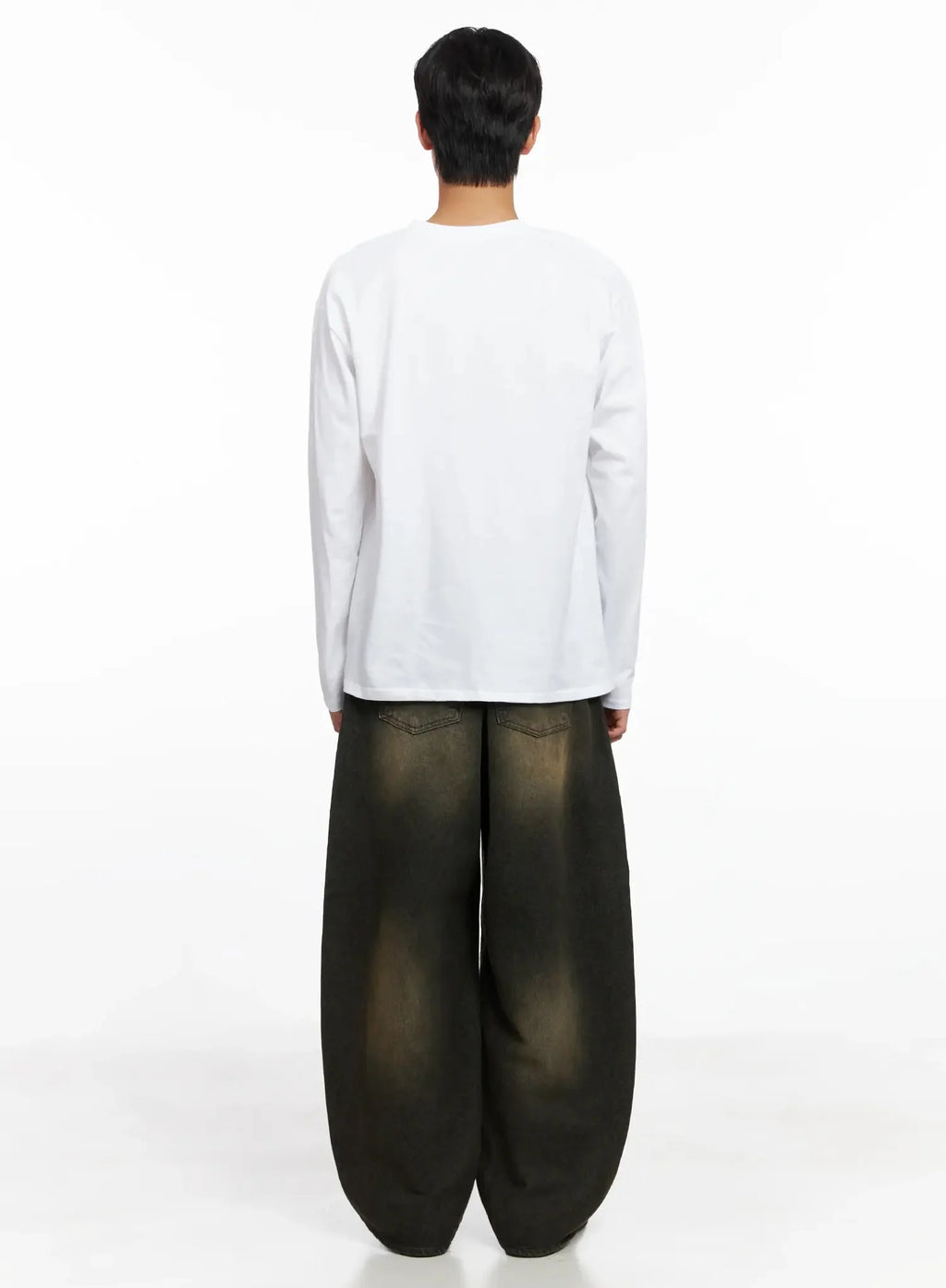 Men's Twist Graphic Long Sleeve Shirt IO516