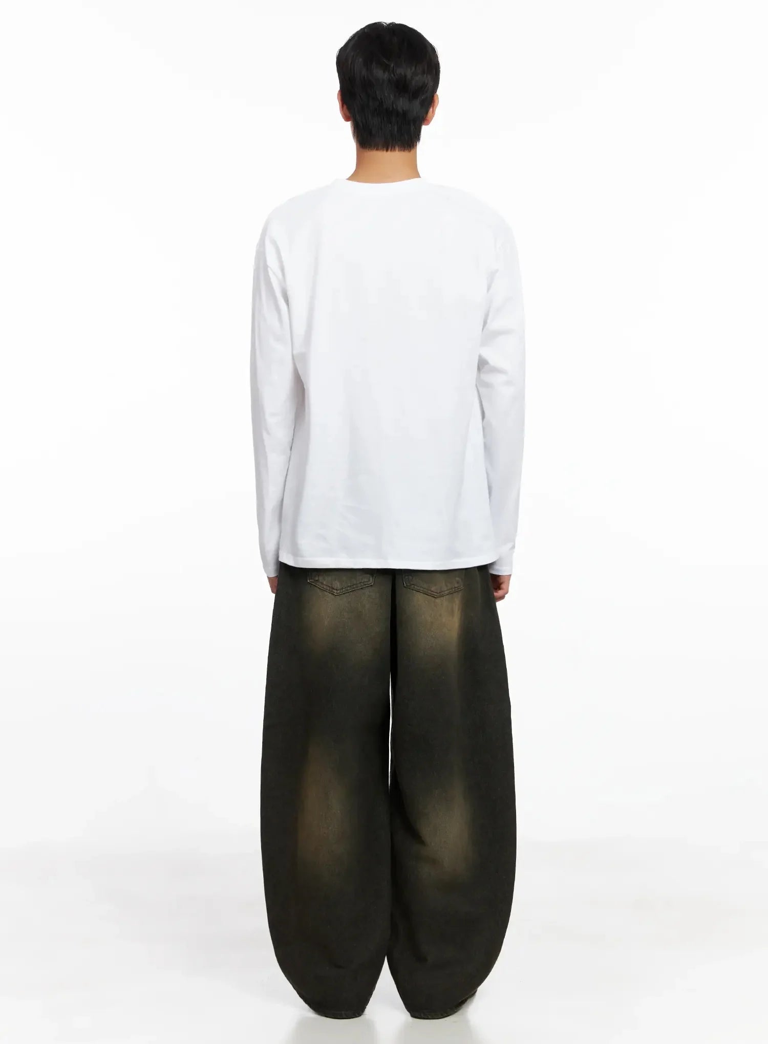 Men's Twist Graphic Long Sleeve Shirt IO516