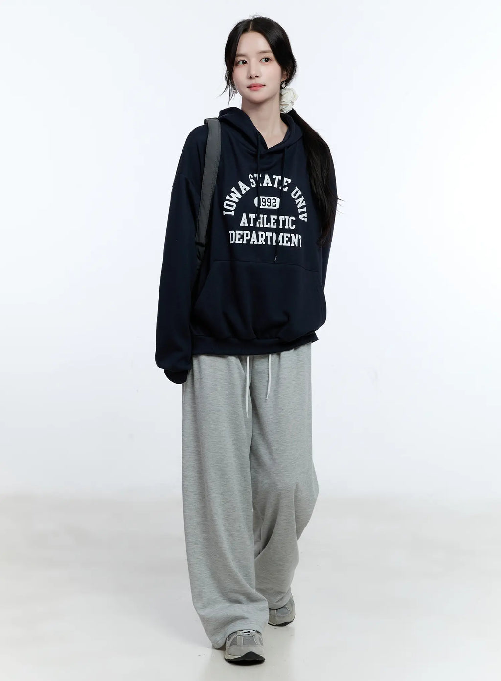 University Print Oversized Hoodie CG514