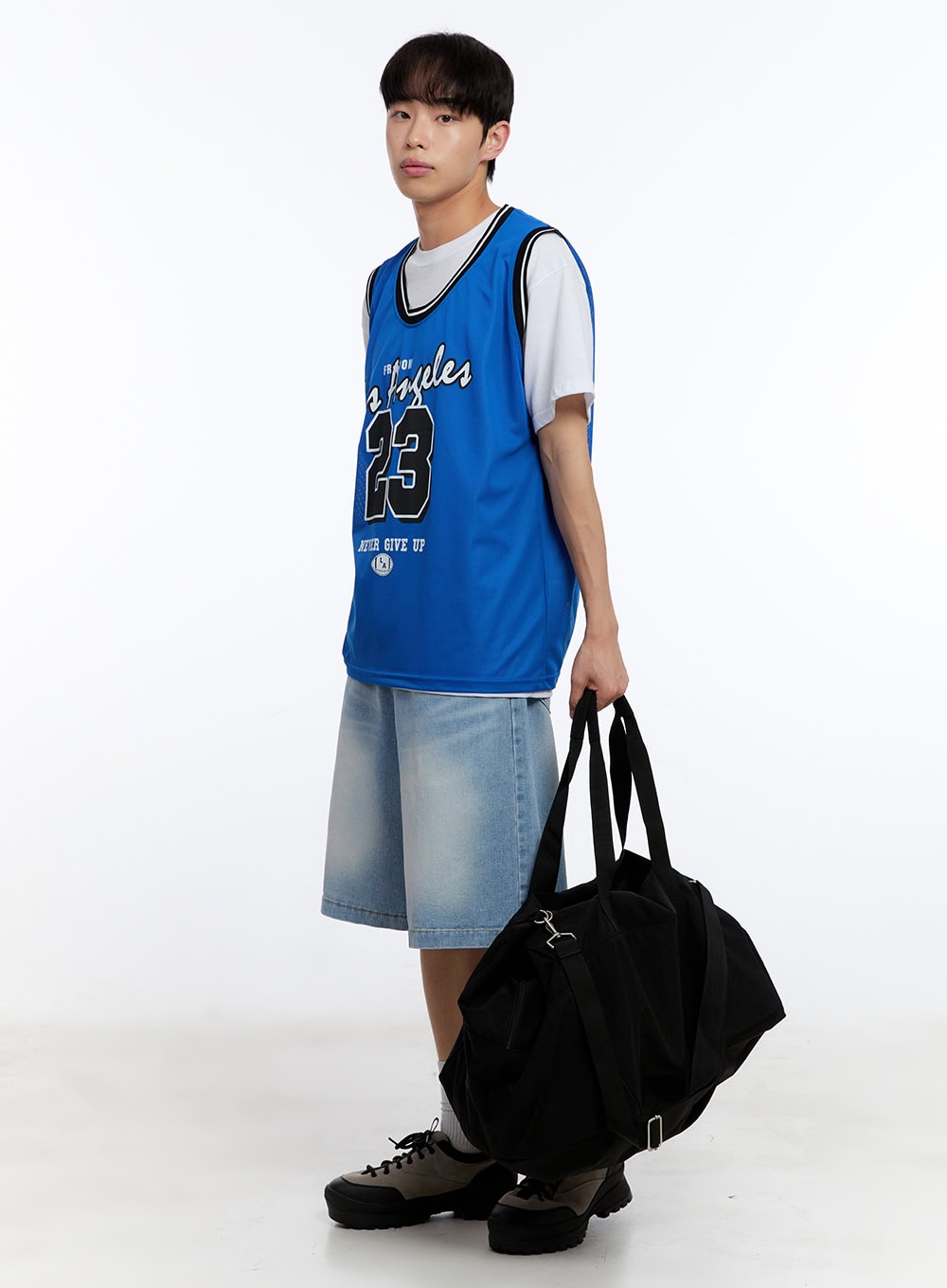 Men's Washed Wide-Leg Jorts IY529