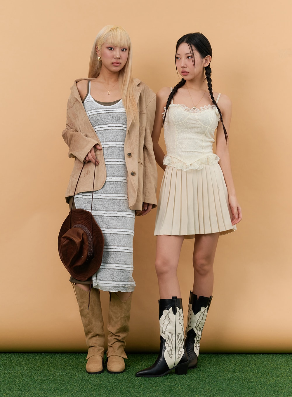 Faux Suede Blazer Jacket IN301