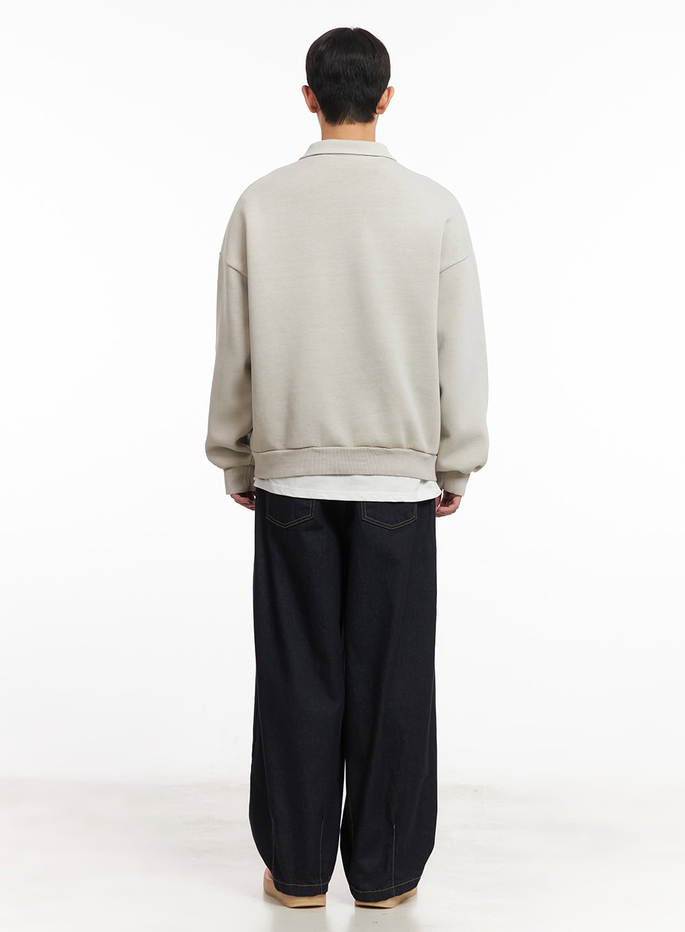 Men's Embroidered Half-Zip Sweatshirt IM517