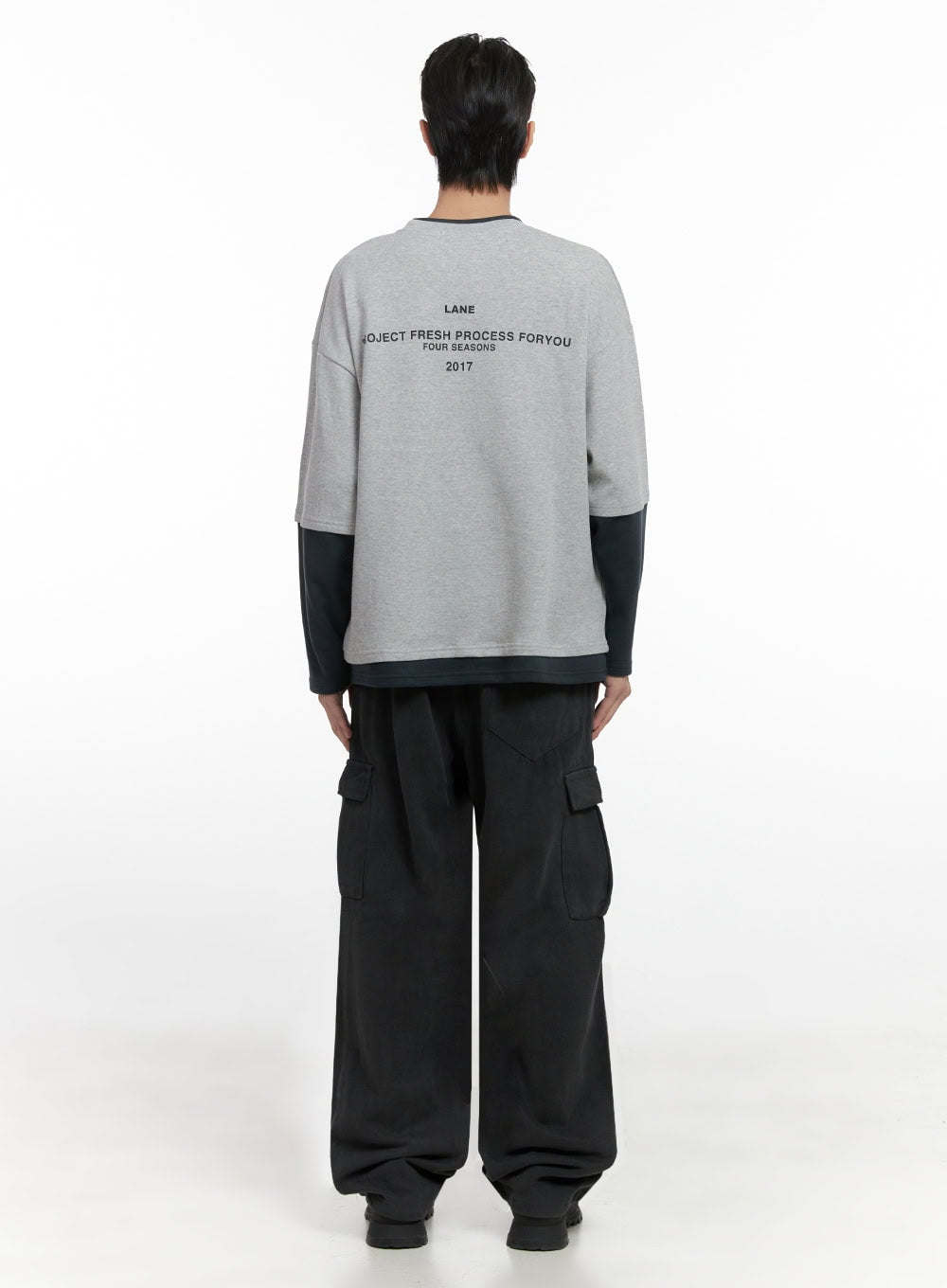 Men's Layered Long Sleeve Tee ID413