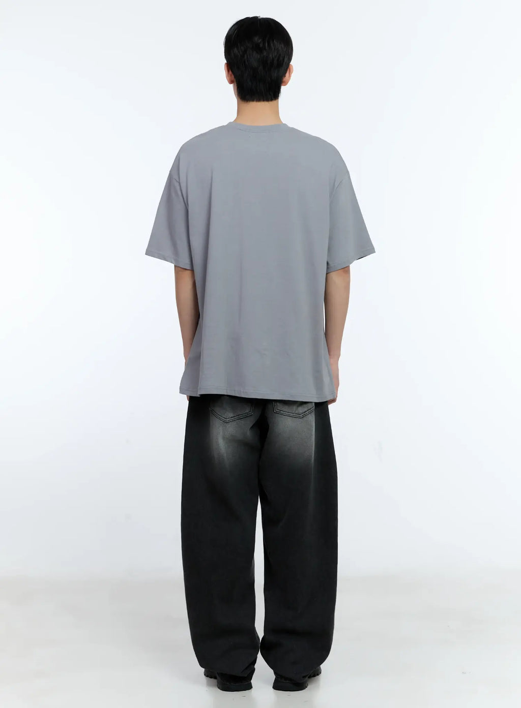 Men's Washed Loose-Fit Jeans IL529