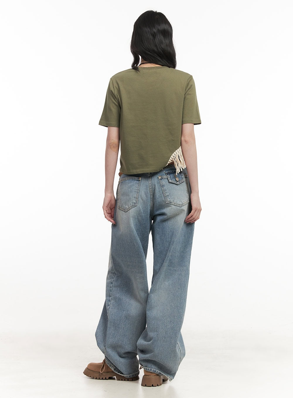 Fringe-Hem Asymmetric Top CF513