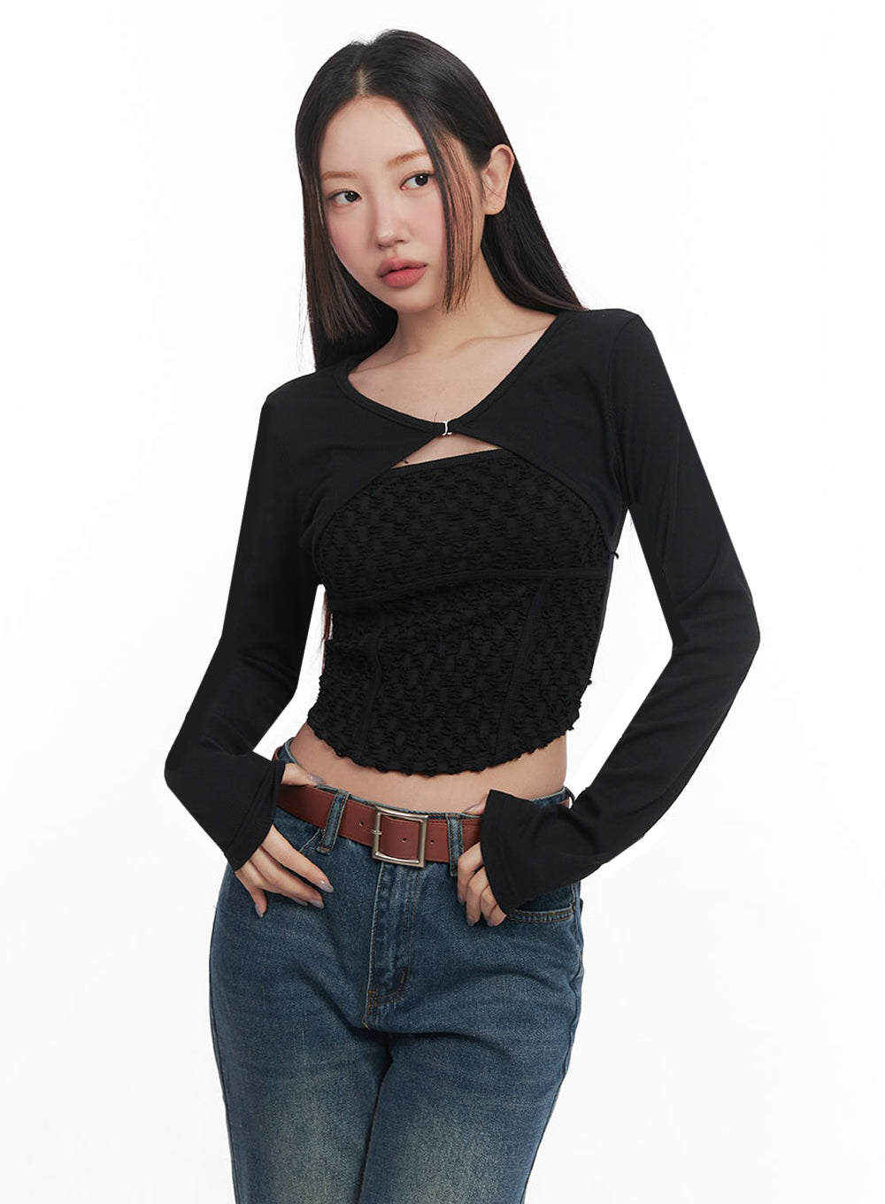 Buckle Bolero Cardigan IM525