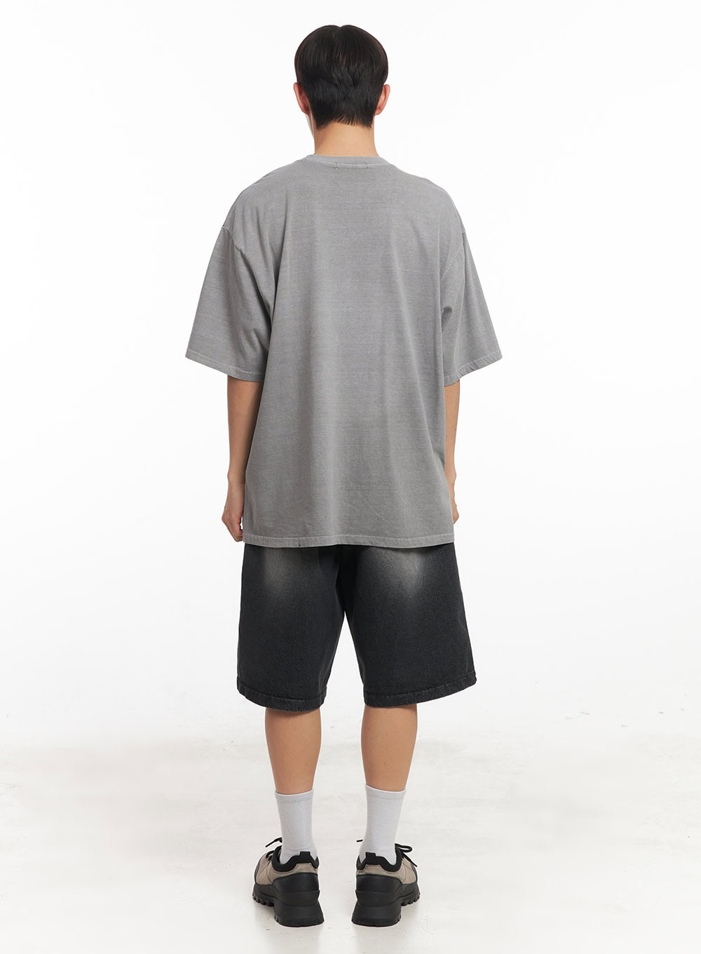 Men's Wide-Fit Washed Jorts IA521