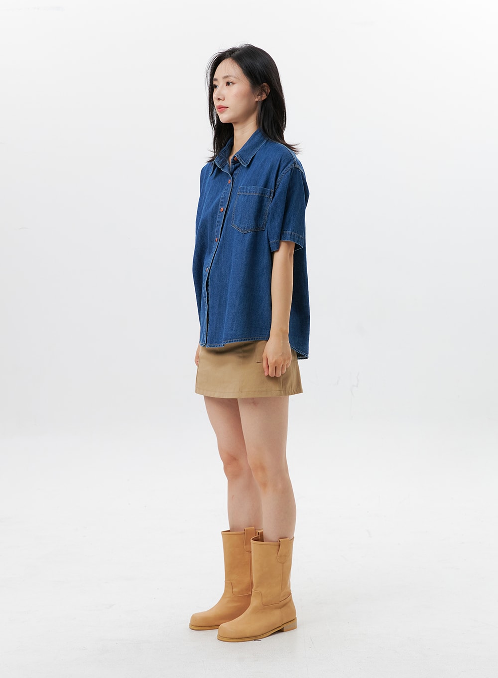 Denim Short Sleeve Shirt OG315