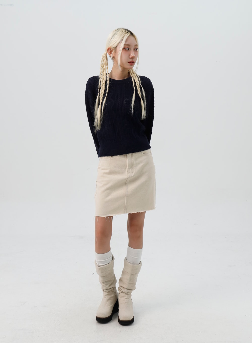 Cable Knit Sweater IS307