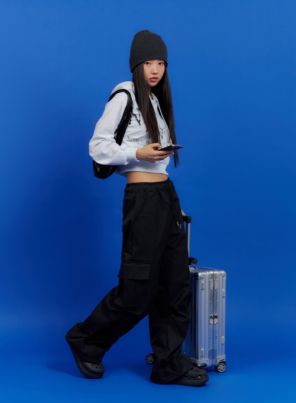 Acubi Graphic Crop Hoodie IS402