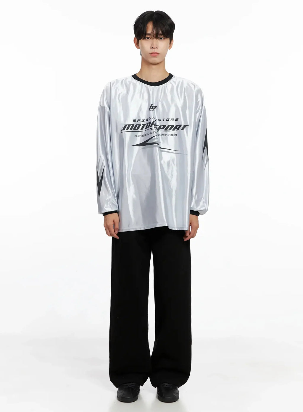 Men's Metallic Sporty Long Sleeve IO517