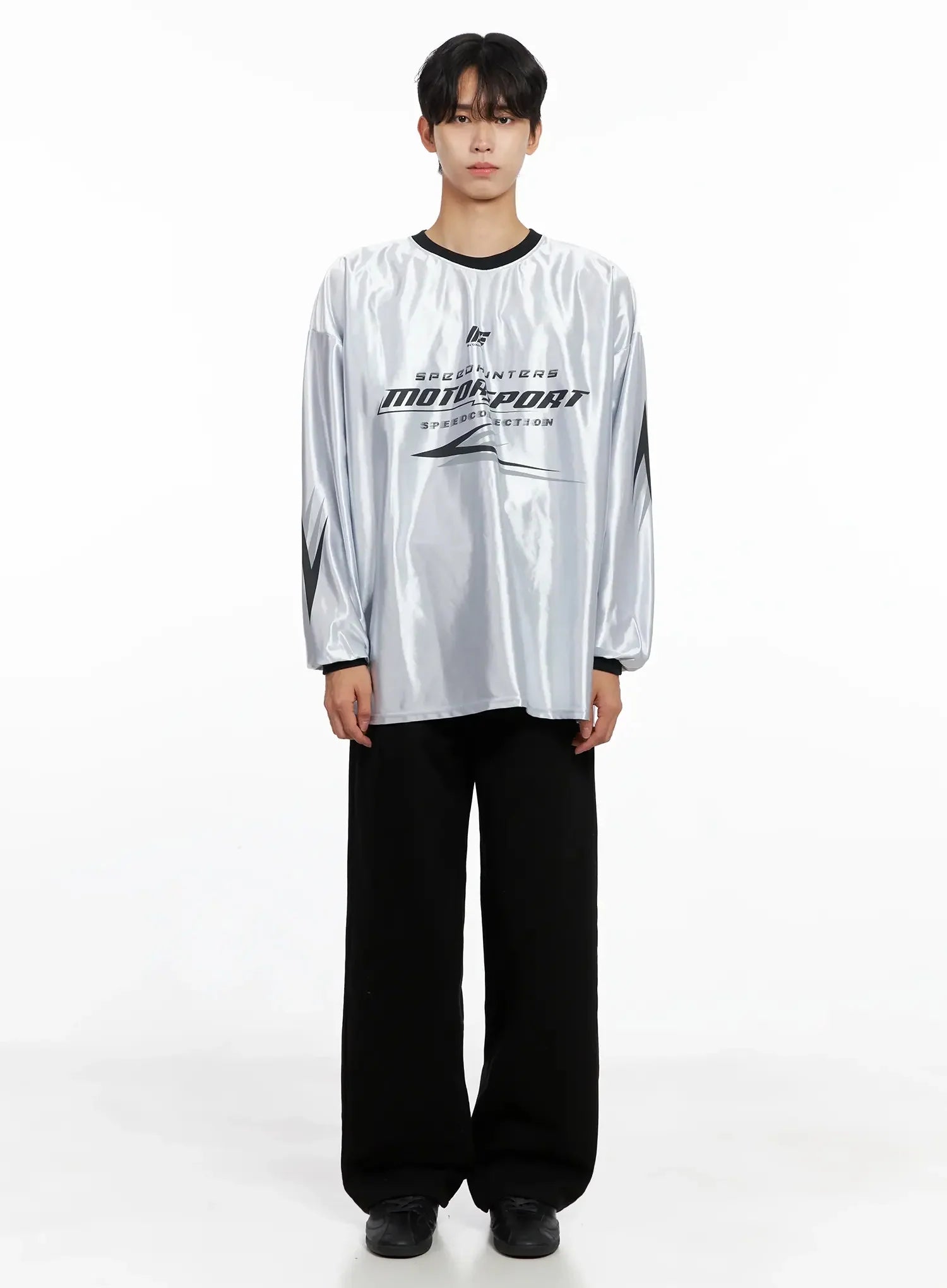 Men's Metallic Sporty Long Sleeve IO517