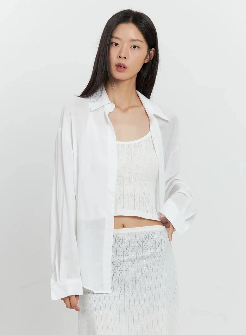 Classic Long-Sleeve Button-Up IL528