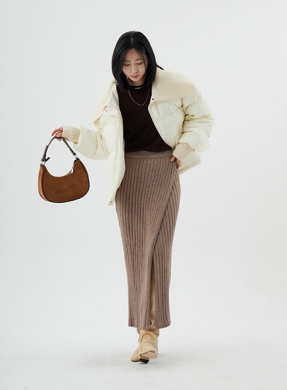 Off-Shoulder Long Sleeve T-Shirt ON02