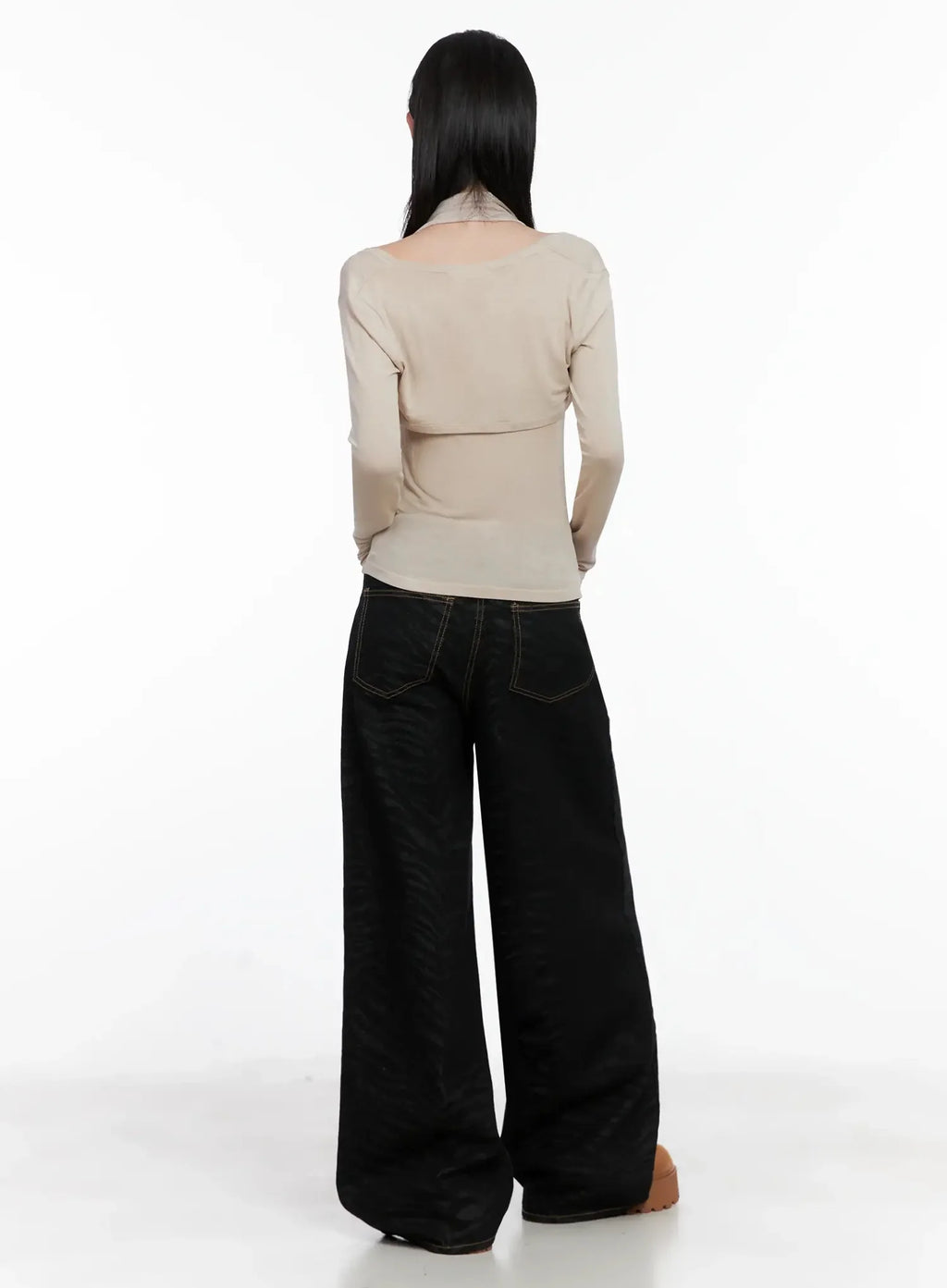 Freyja Animal Print Wide Leg Jeans IS508