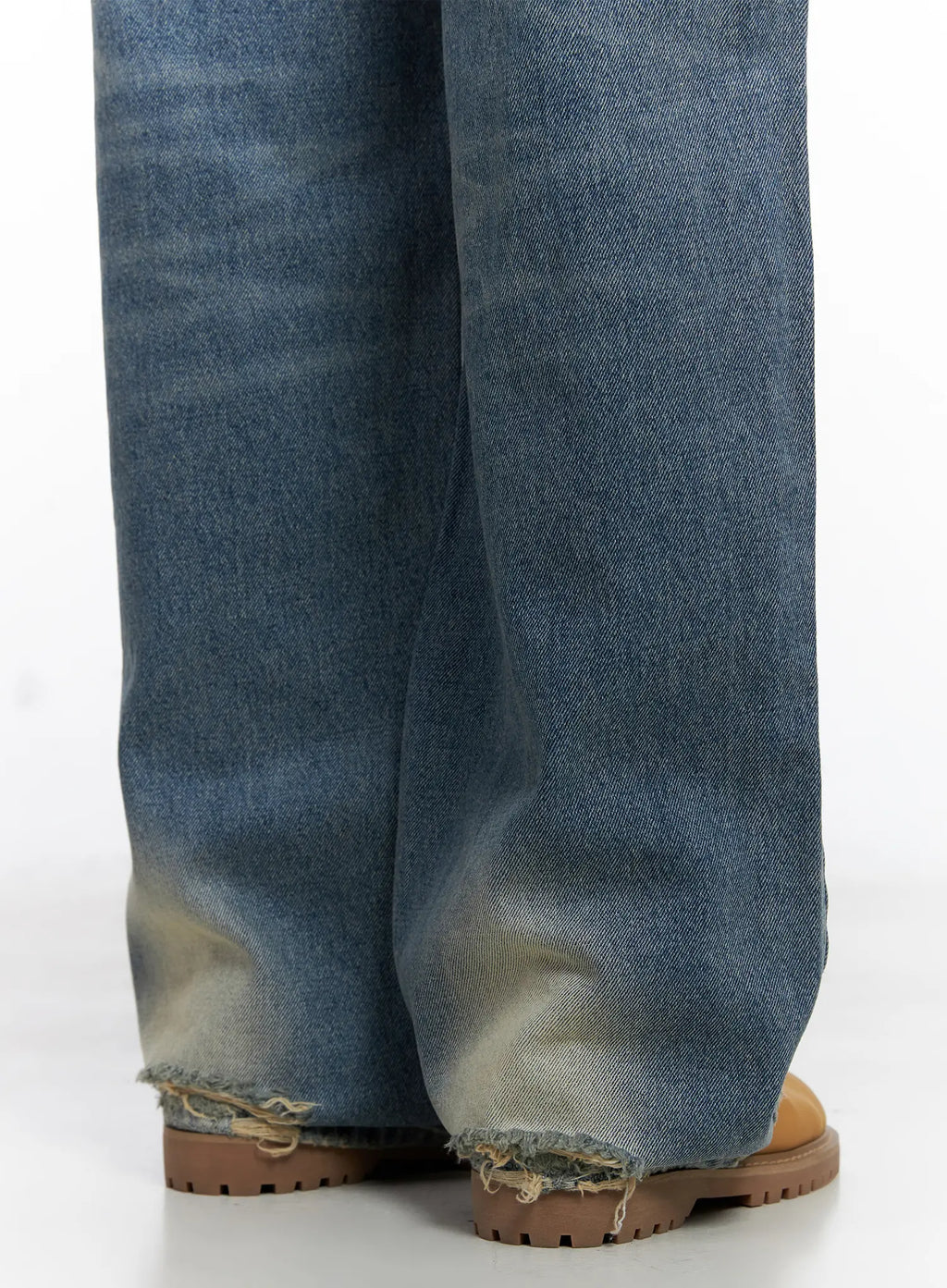 Siya Print Washed Wide-Leg Jeans CO508