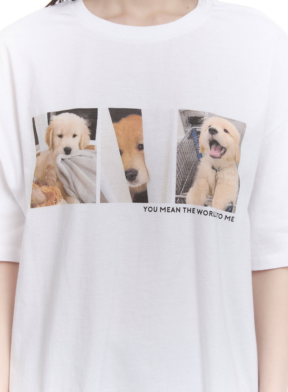 Puppy Graphic Loose-Fit Tee CF512