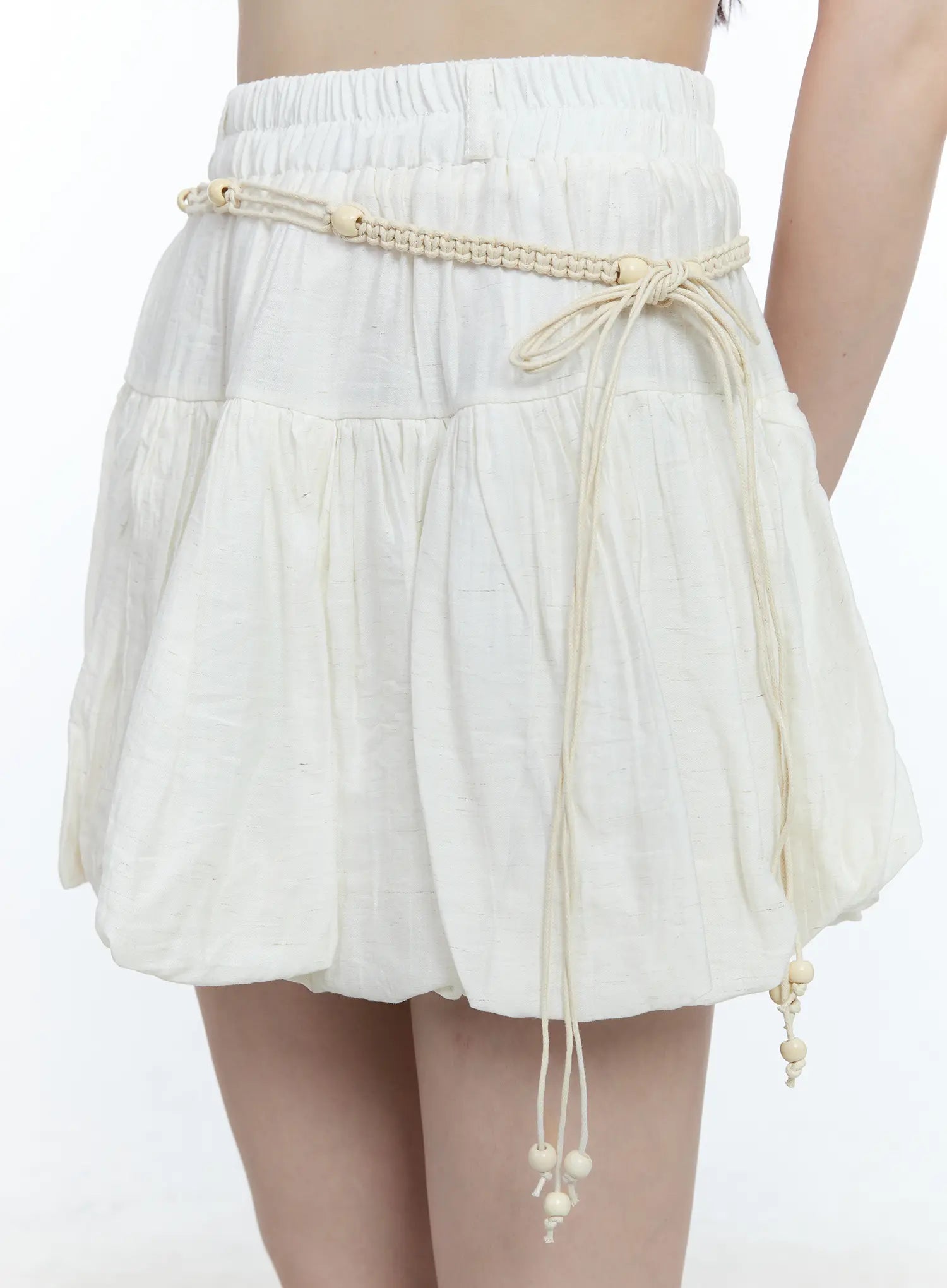 Balloon Shirred Mini Skirt CG511