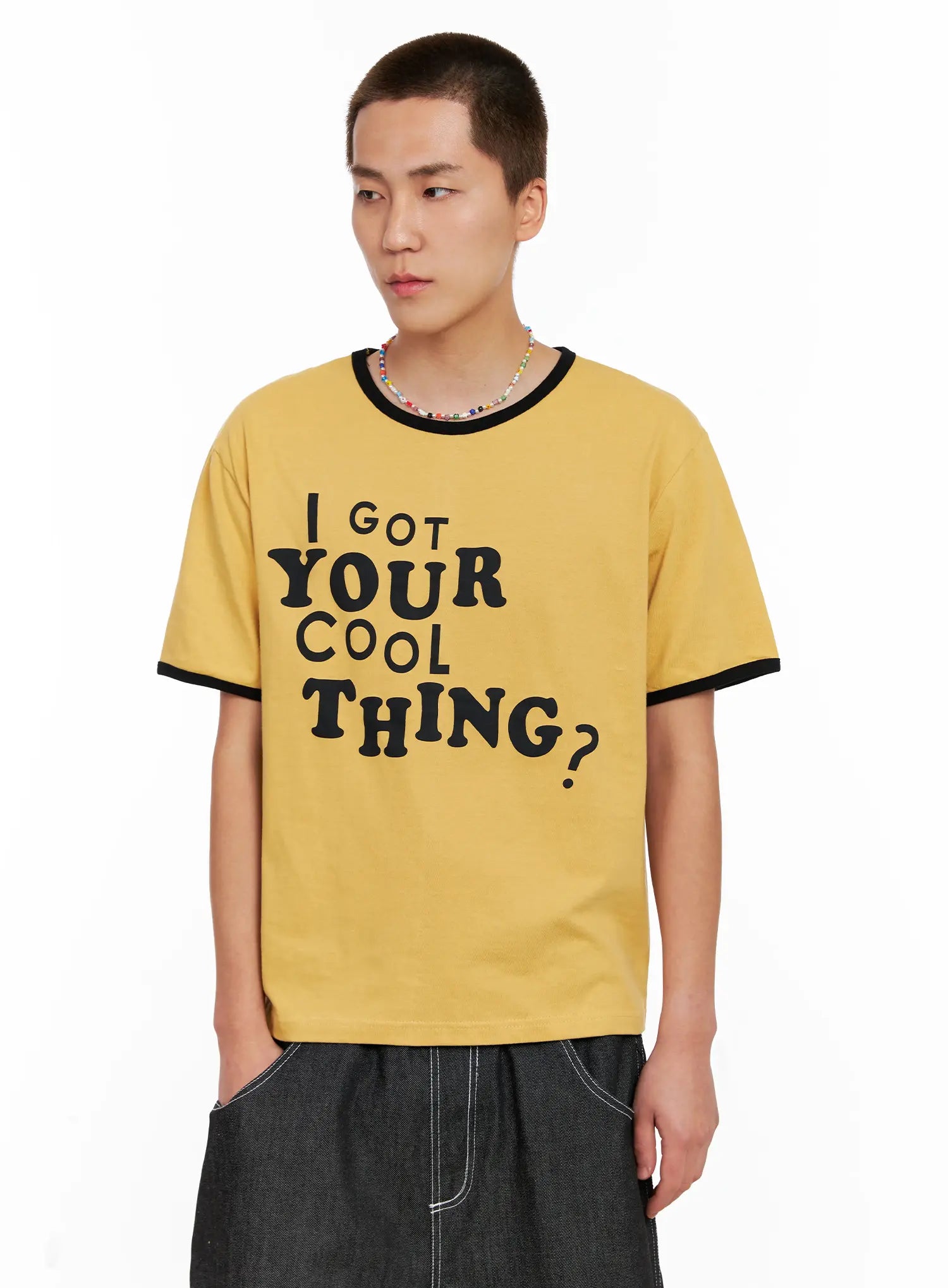 Men's Graphic Ringer Tee IG508