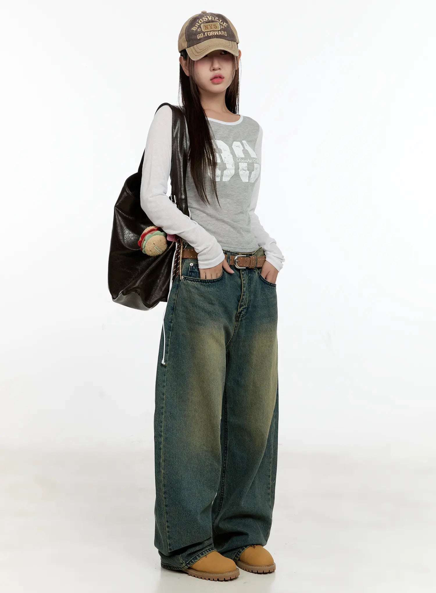Sooyoung Baggy Vintage Wash Jeans CL531