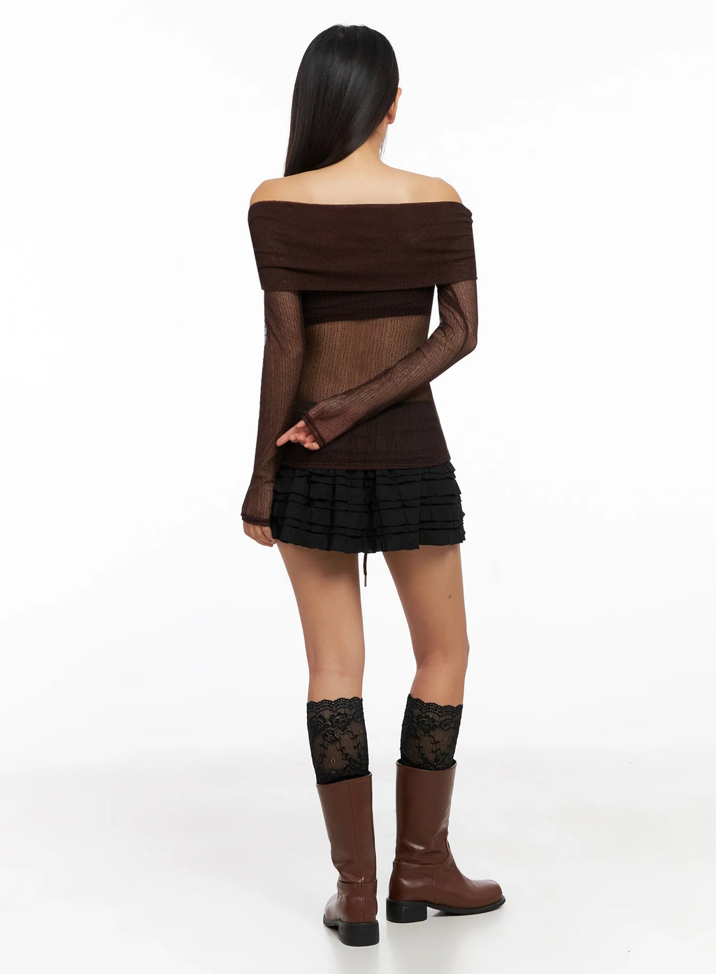 Layered Ruffle Mini Skirt IG528