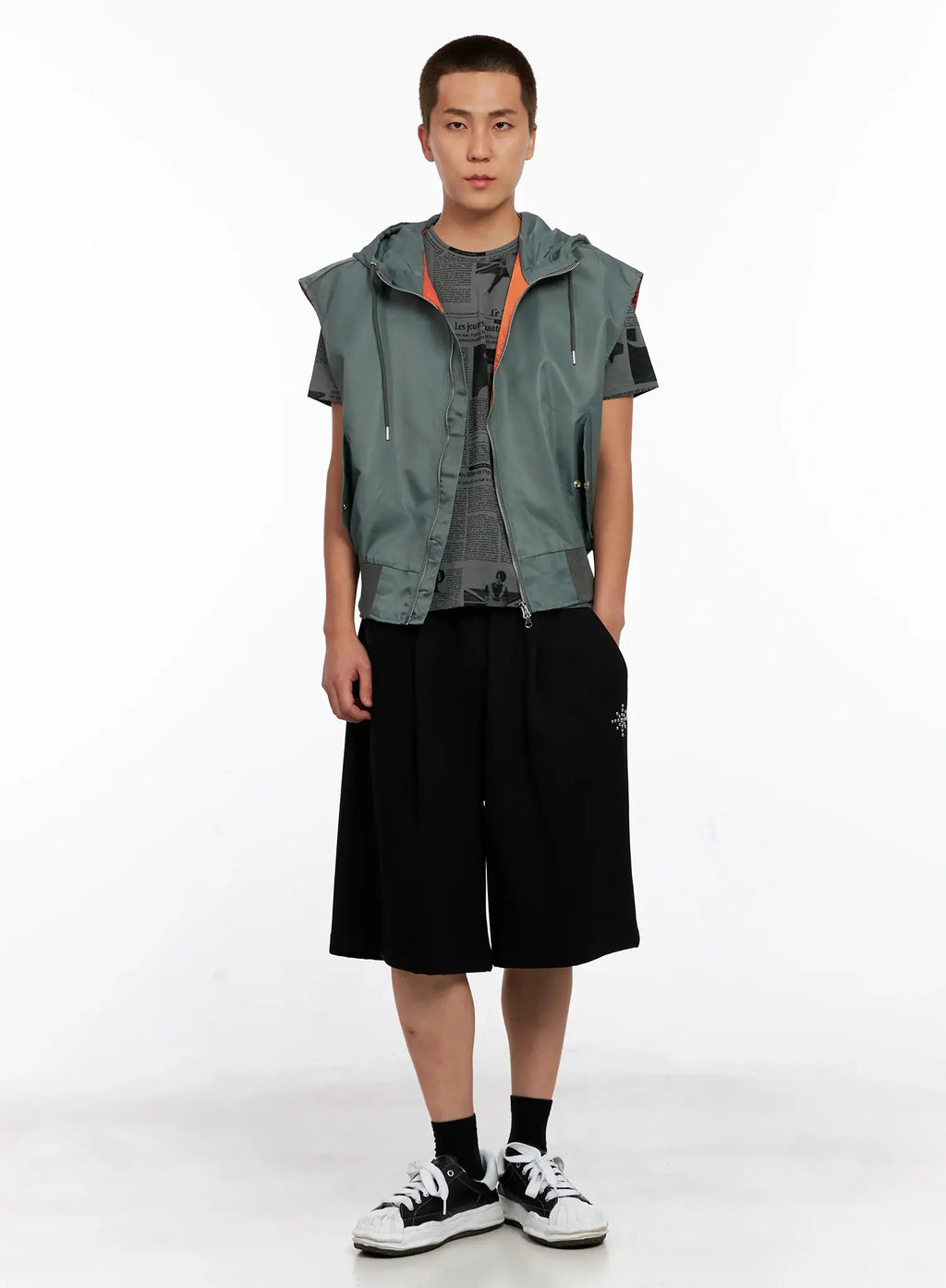 Men's Hooded MA-1 Vest IG511