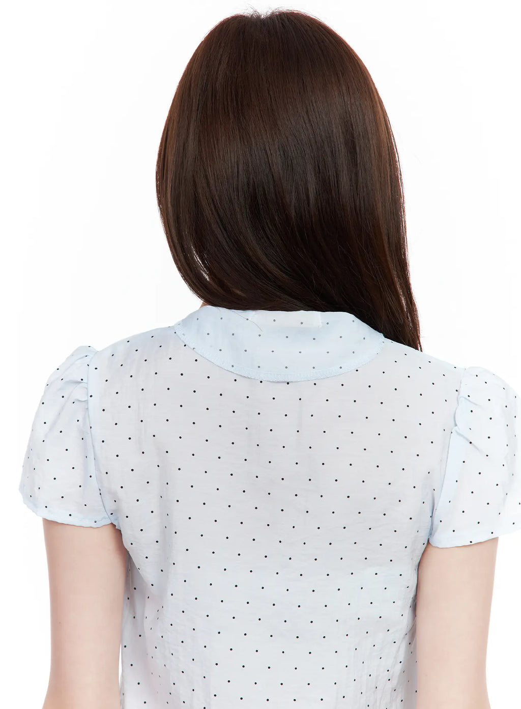 Polka Dot Button-Up Blouse CL502