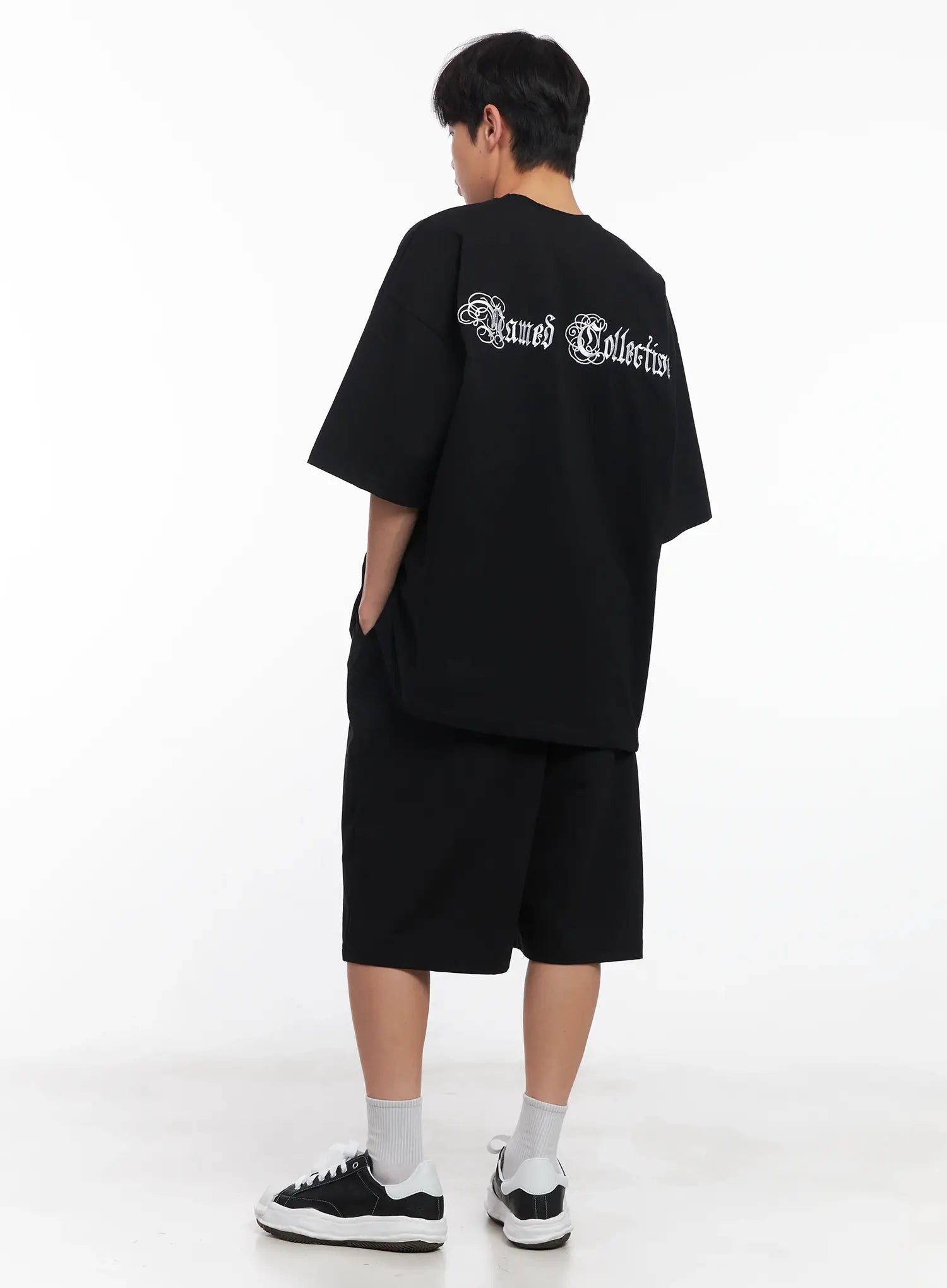 Men's Embroidered Graphic Sweat Shorts IU518