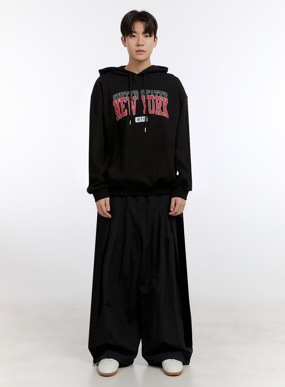 Men's Wide-Leg Windbreaker Pants IM525