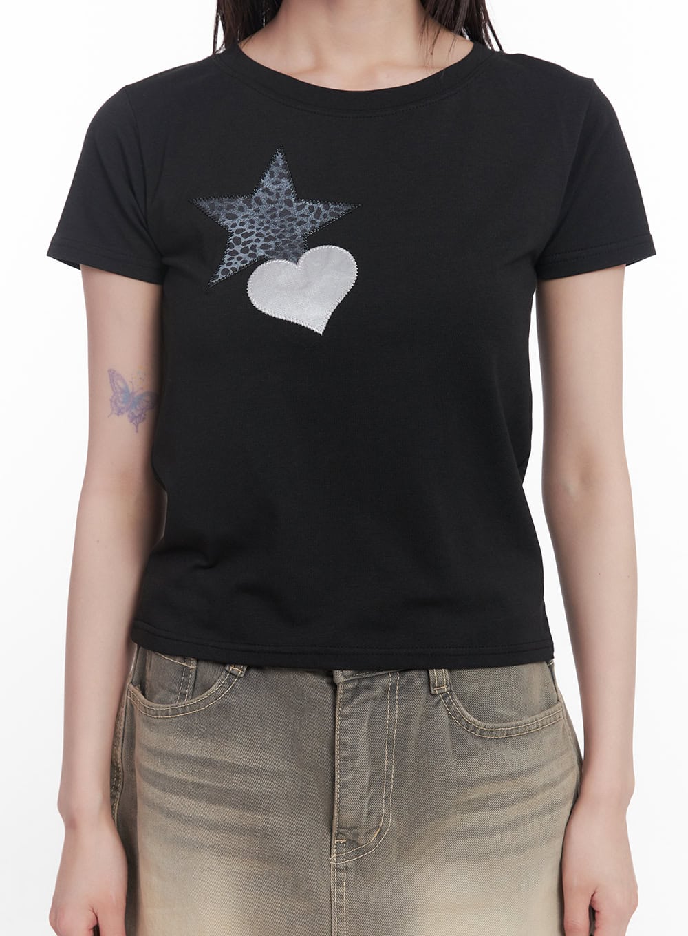 Star Graphic Baby Tee CU506