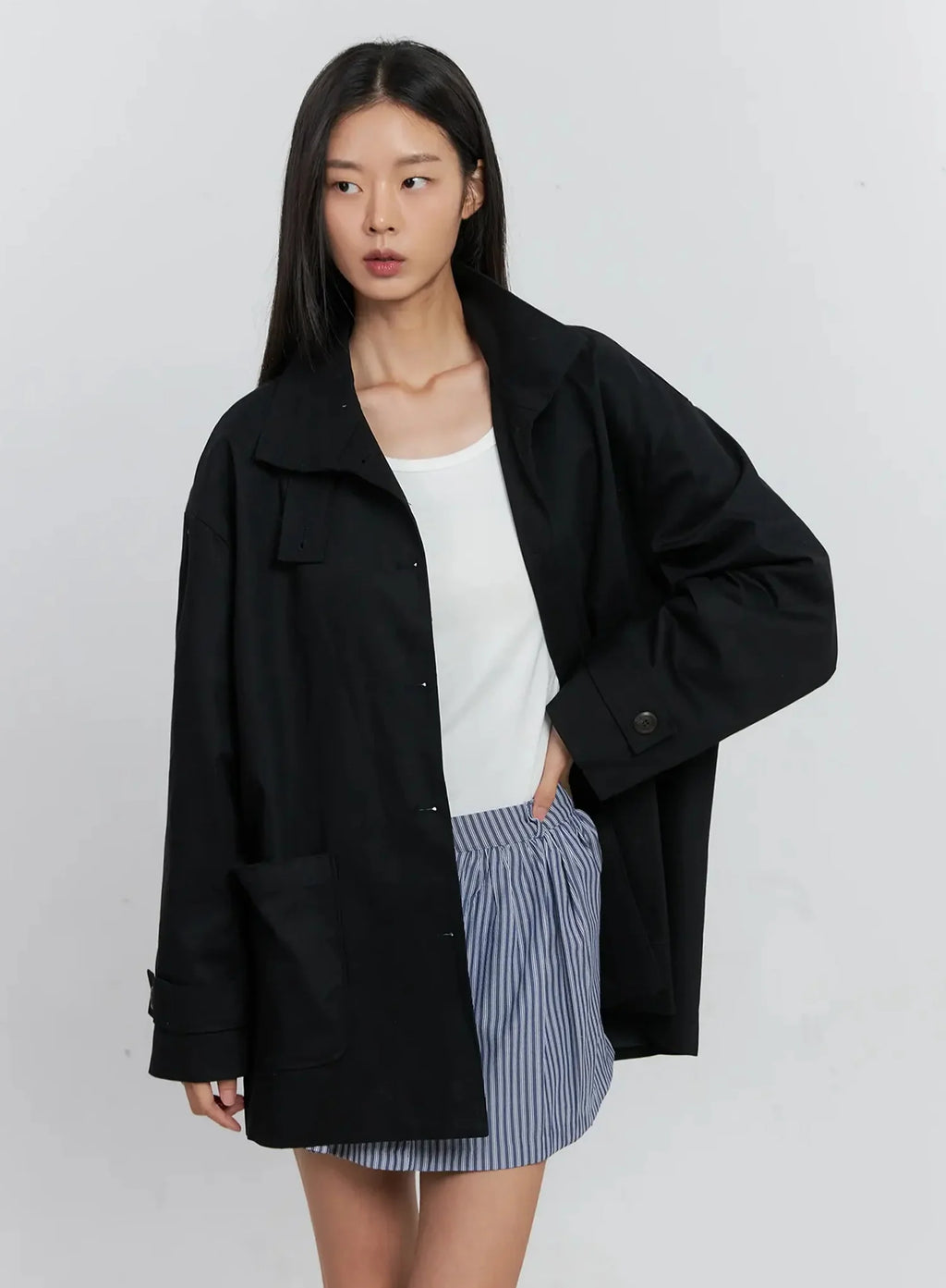 Classic Button-Up Jacket IS515