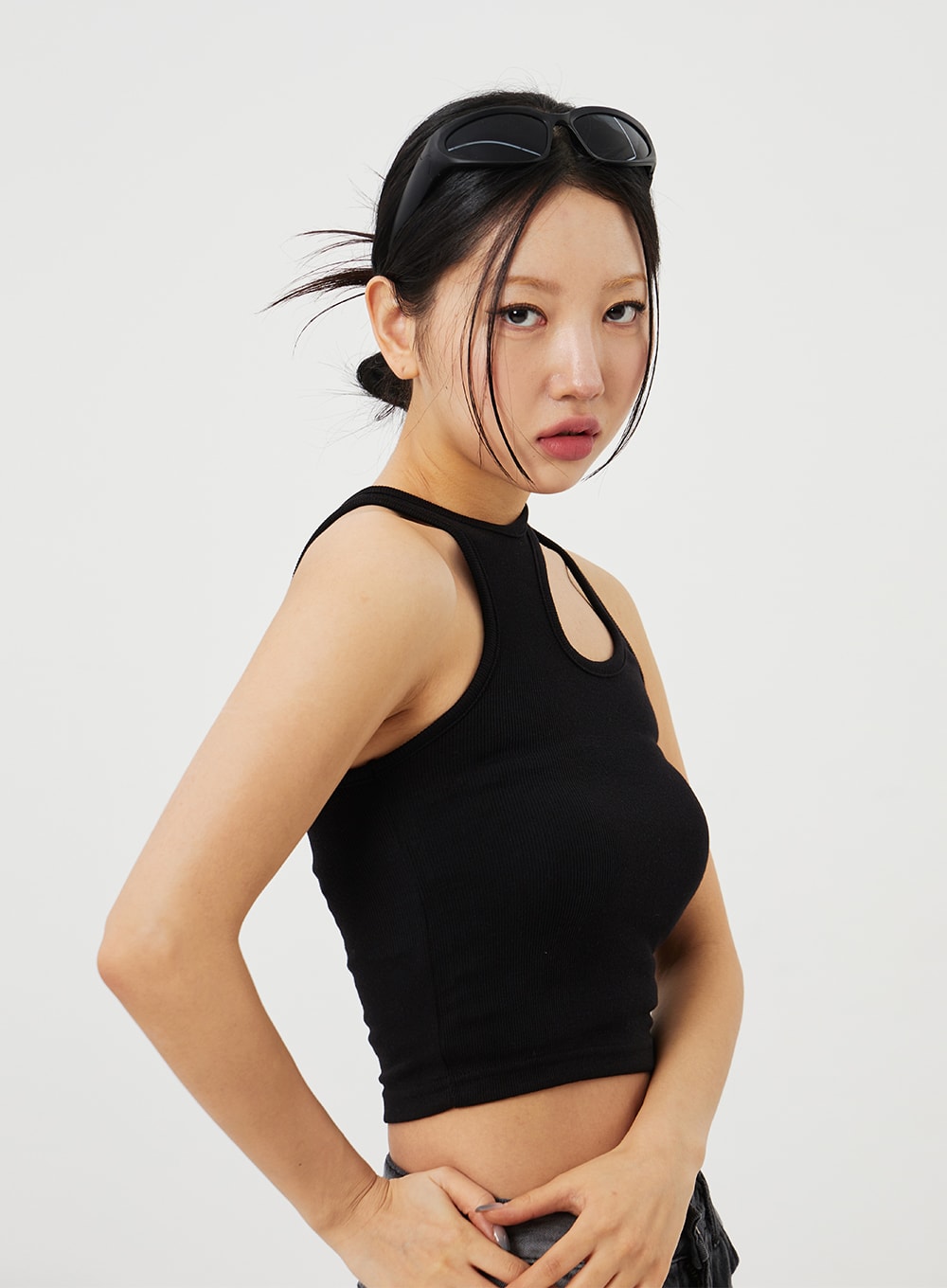 Cut Out Tank Top CF328