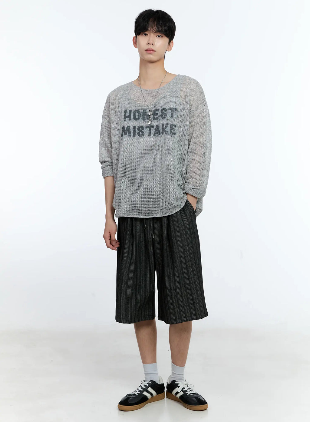 Men's Mesh Long Sleeve Graphic Top IG501