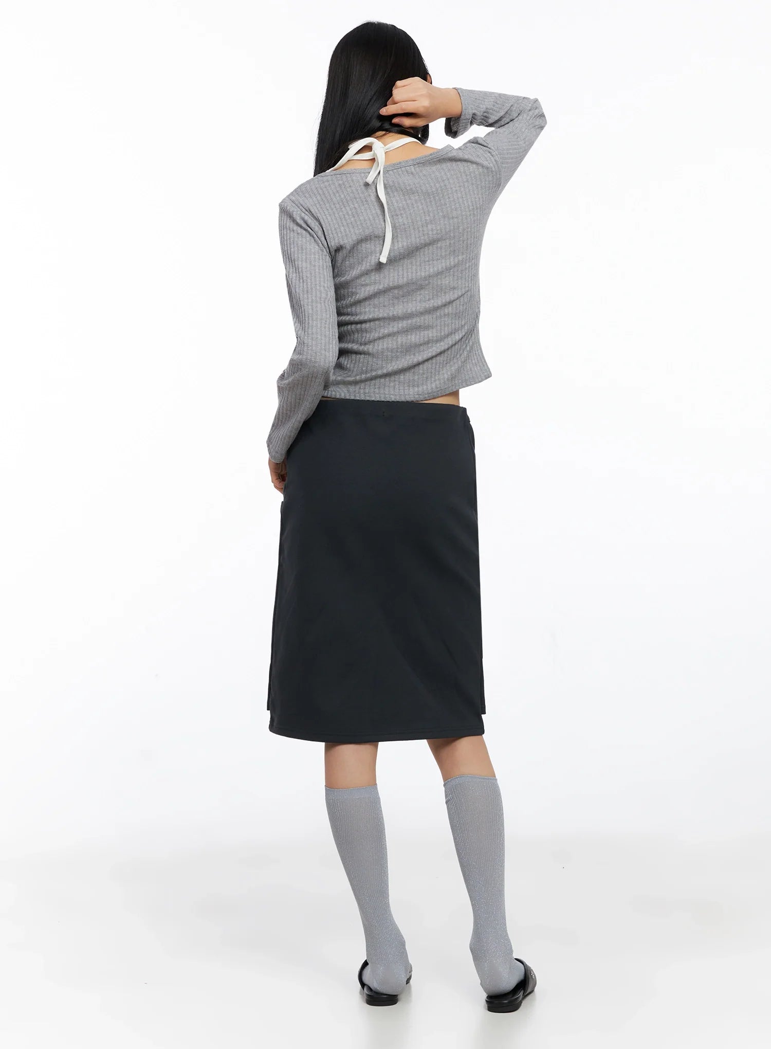 Versatile Double-Layered Midi Skirt CO517