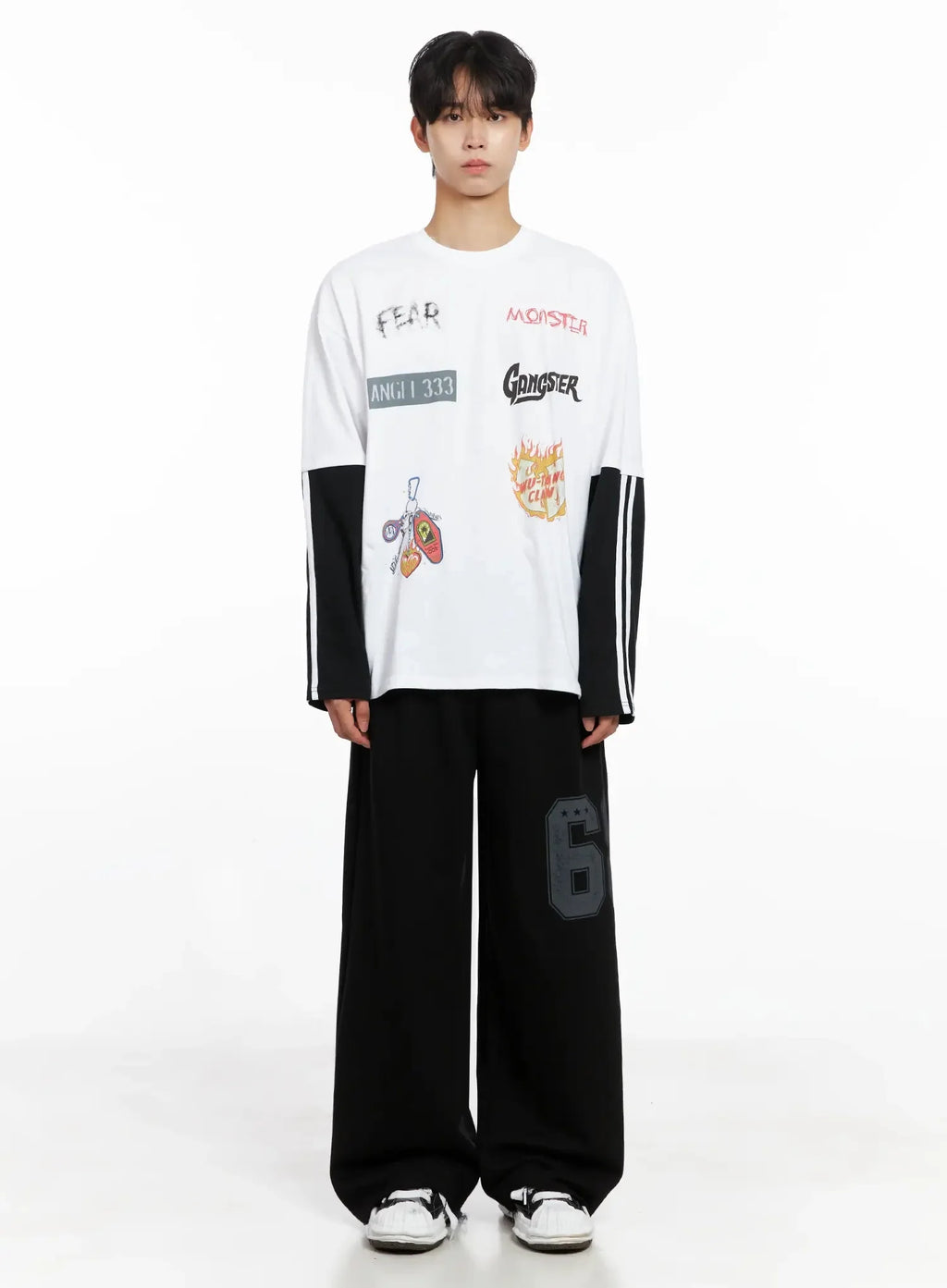 Men's Number Graphic Sweatpants IO517