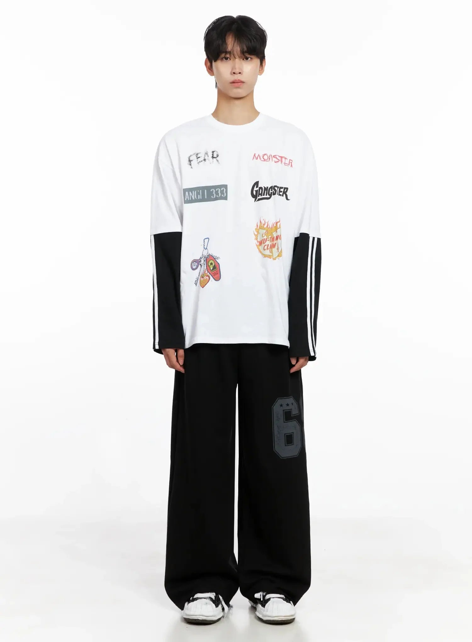 Men's Number Graphic Sweatpants IO517