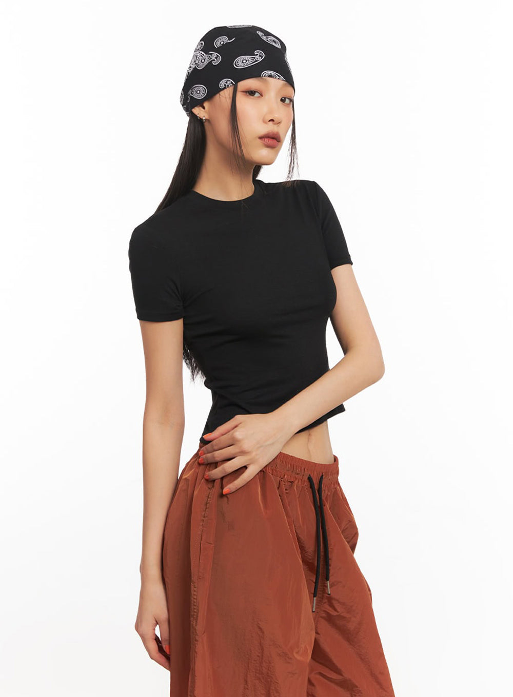 Short Sleeve Crop Top IA504