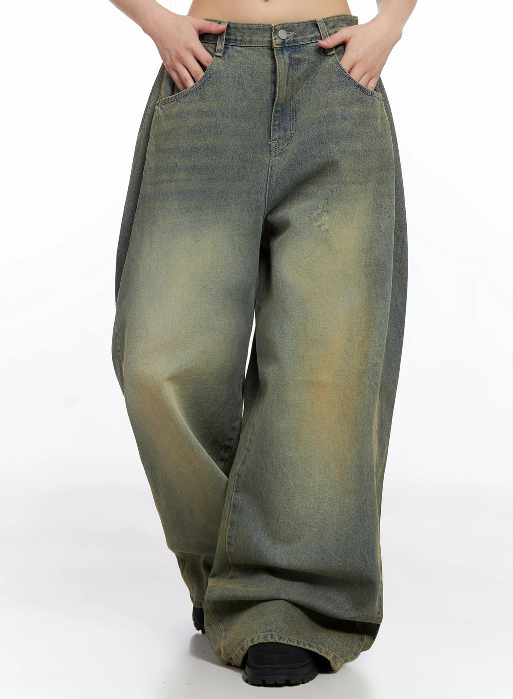 Milana Vintage Washed Baggy Jeans IS525