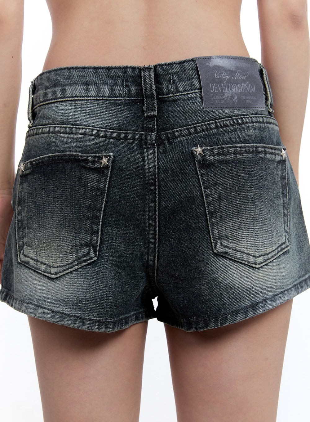 Washed Denim Shorts CU502