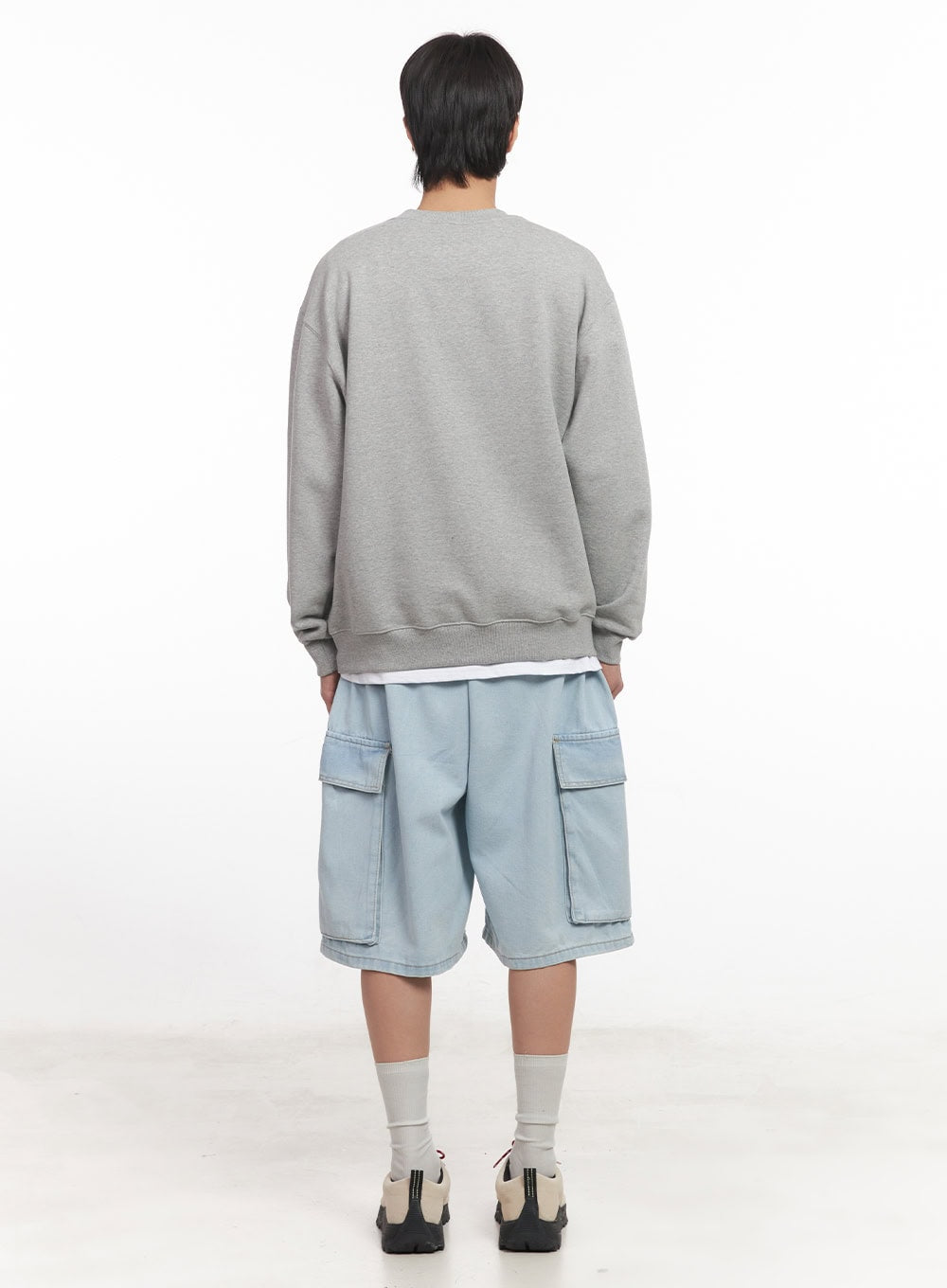 Men's Loose-Fit Graphic Crew Neck IA511