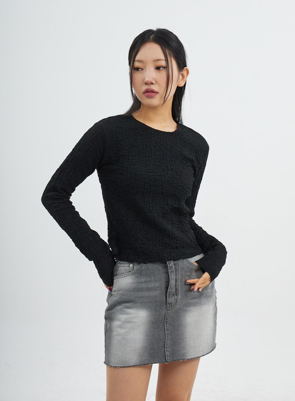 Crewneck Long Sleeve Top CJ318