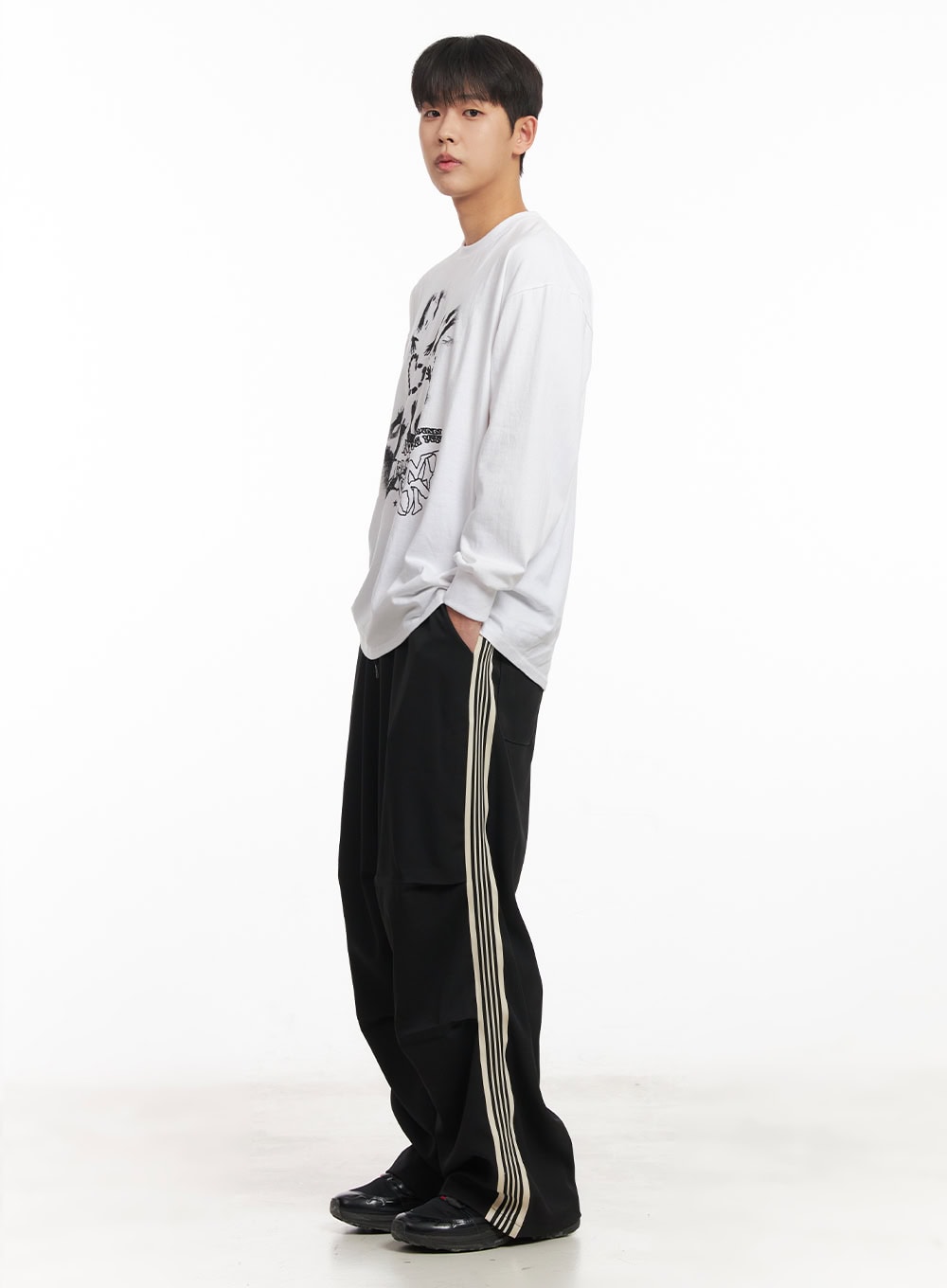 Men's Cotton Graphic Long Sleeve Tee IM517