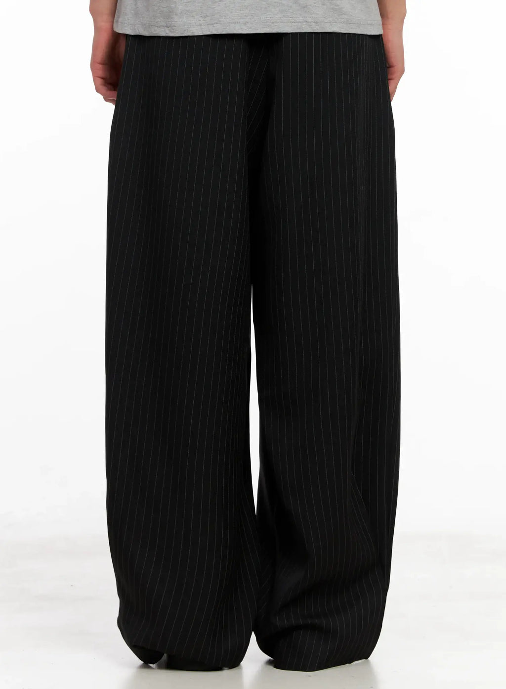 Men's Striped Relaxed-Fit Slacks IL521