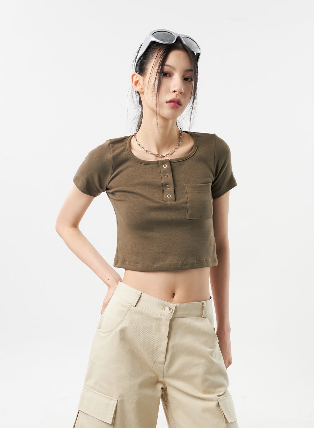 Snap Button Tee CU312