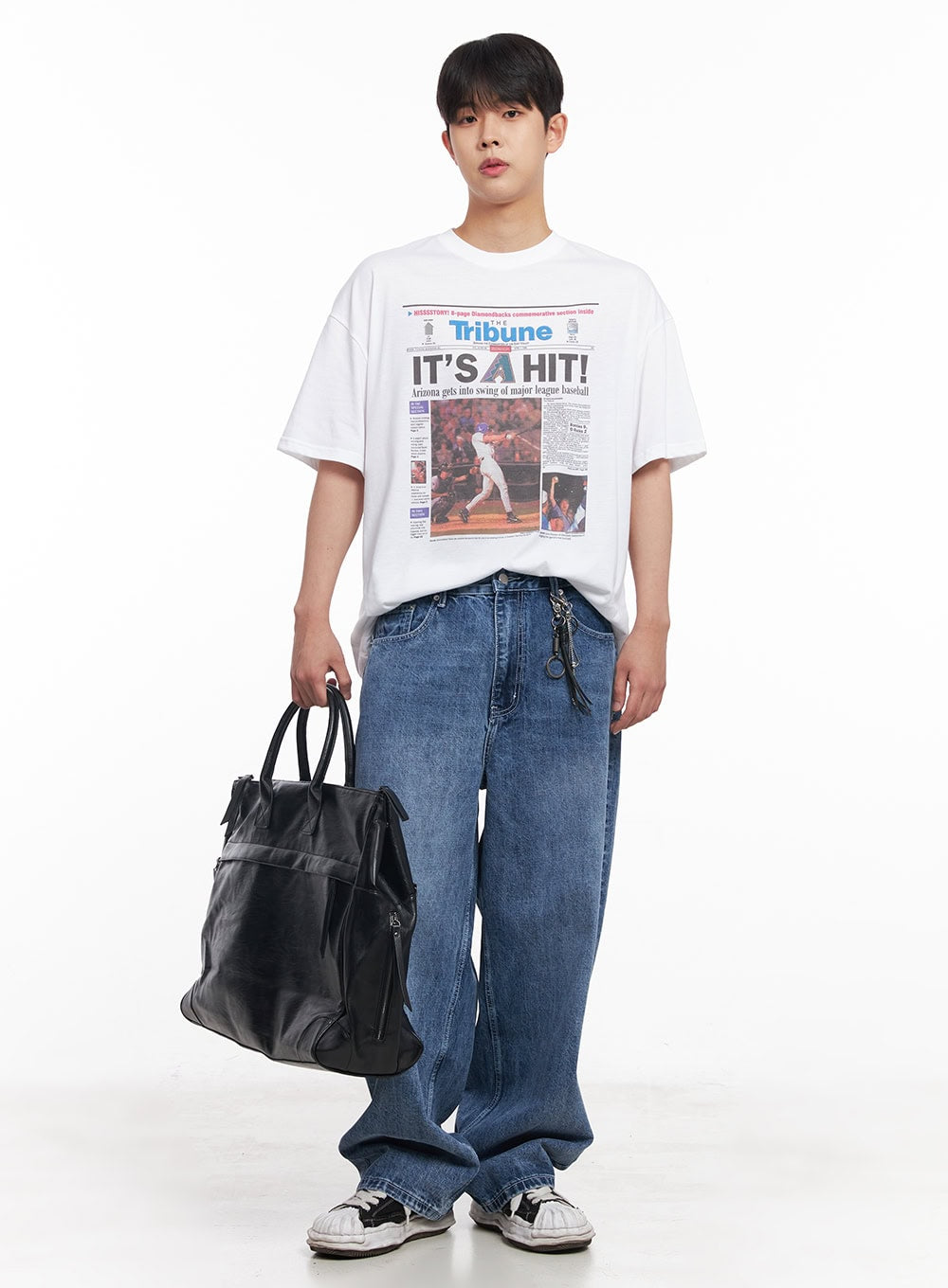 Men's Sport Graphic Oversized T-Shirt IY522