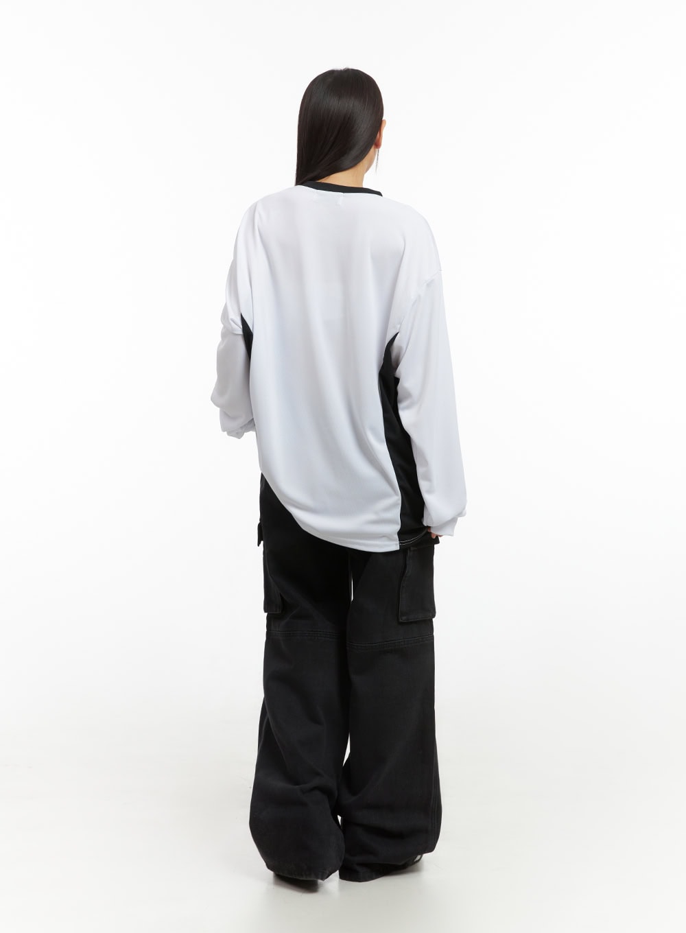 Basic Cargo Wide-Leg Pants IS402